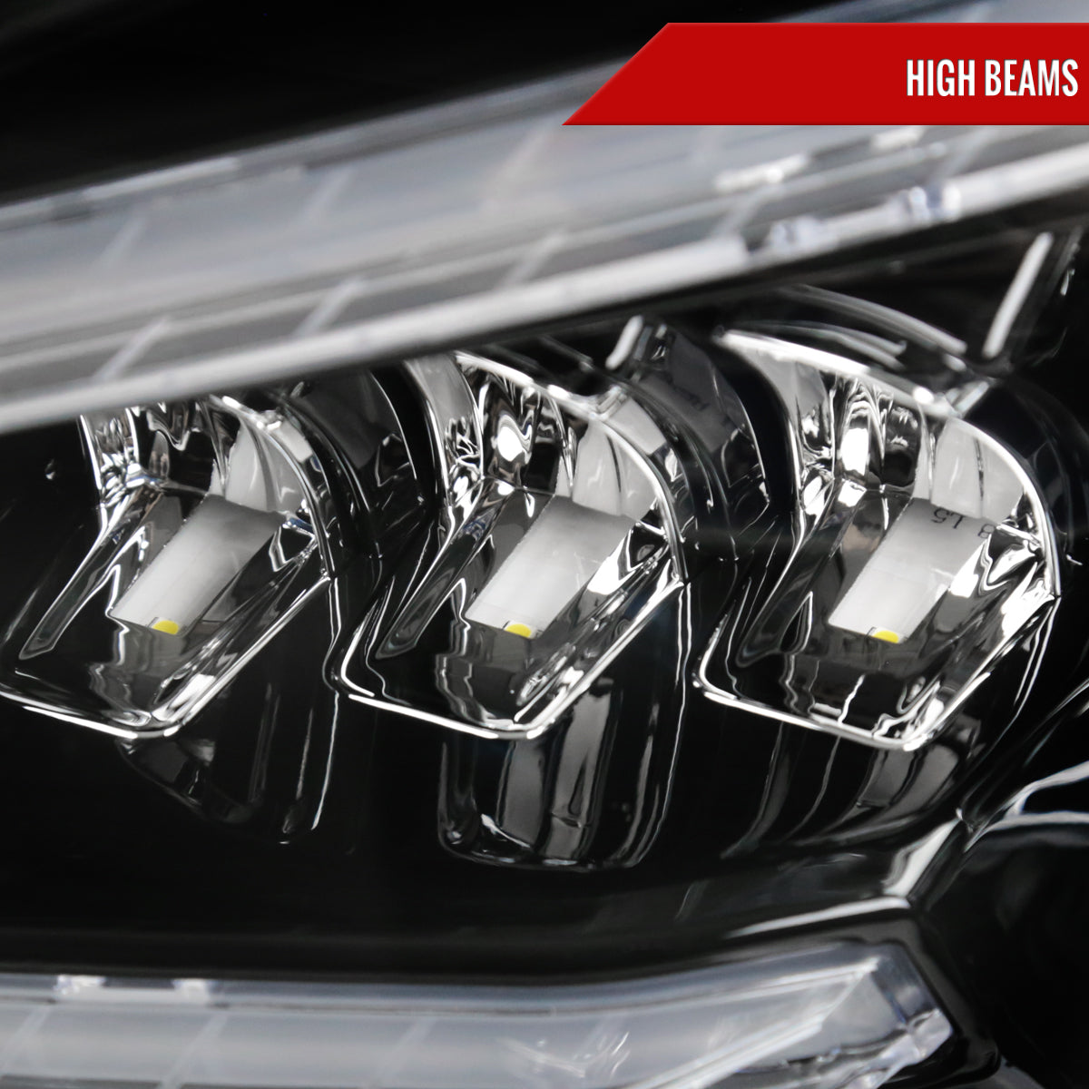 2008-2011 Mercedes Benz W204 C-Class Switchback Sequential Full LED Projector Headlights (Matte Black Housing/Clear Lens)