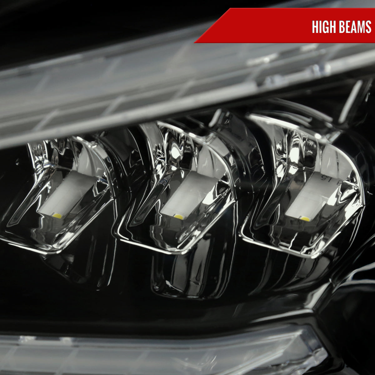 2008-2011 Mercedes Benz W204 C-Class Switchback Sequential Full LED Projector Headlights (Matte Black Housing/Smoked Lens)