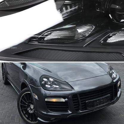 2008-2010 Porsche Cayenne 957 LED Projector w/ DRL Headlights (Matte Black Housing / Glossy Black Accents / Clear Lens)