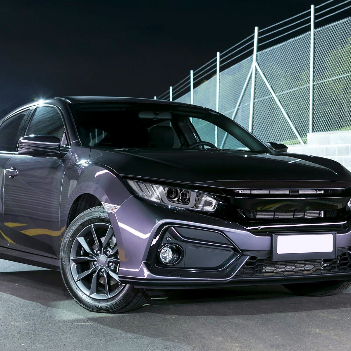 2016-2021 Honda Civic LED Headlights w/ LED Switchback Sequential Turn Signal (Chrome Housing/Clear Lens)