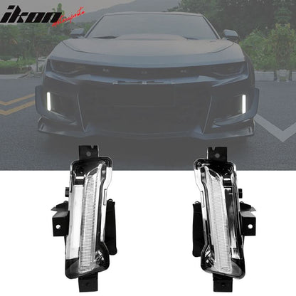 2014-2015 Chevy Camaro 1LE Style Front Bumper Cover w/ Clear Fog Light