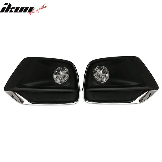 2017-2021 Chevy Trax Fog Light Foglight Kit Fog Lamp w/ Chrome Trim