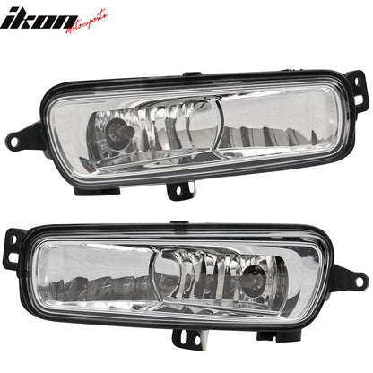 Fits 15-17 Focus Pair Front Fog Light Lamps Bezels - Sport SE Version