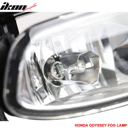 2005-2007 Honda Odyssey 2PCS Fog Lamp Fog Lights Wiring Kit Bulb ABS