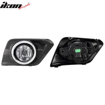 2014-2016 Nissan Rogue OE Style 2PCS Fog Lights Lamps W/Clear Lens