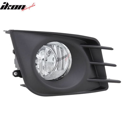 2011-2013  Scion tC Front Clear Fog Lights Driving Lamps Pair + Covers
