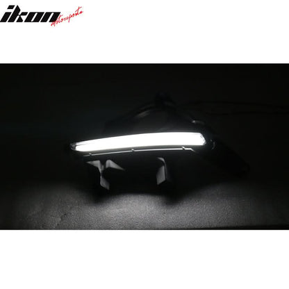 2014-2019 Toyota Highlander Clear Lens DRL LED Fog Light Pair ABS
