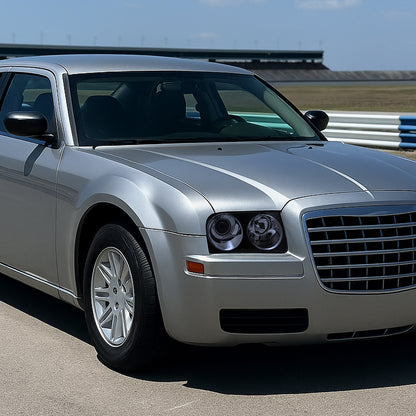 2005-2010 Chrysler 300 Base/LX/Touring Projector Headlights (Glossy Black Housing/Smoked Lens)