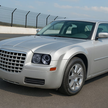 2005-2010 Chrysler 300 Base/LX/Touring Projector Headlights (Glossy Black Housing/Smoked Lens)