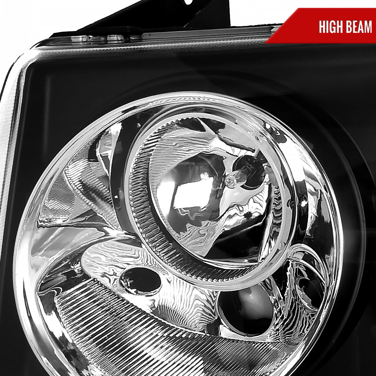 2005-2010 Chrysler 300 Base/LX/Touring Projector Headlights (Matte Black Housing/Clear Lens)