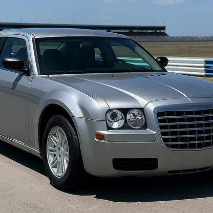 2005-2010 Chrysler 300 Base/LX/Touring Projector Headlights (Matte Black Housing/Clear Lens)
