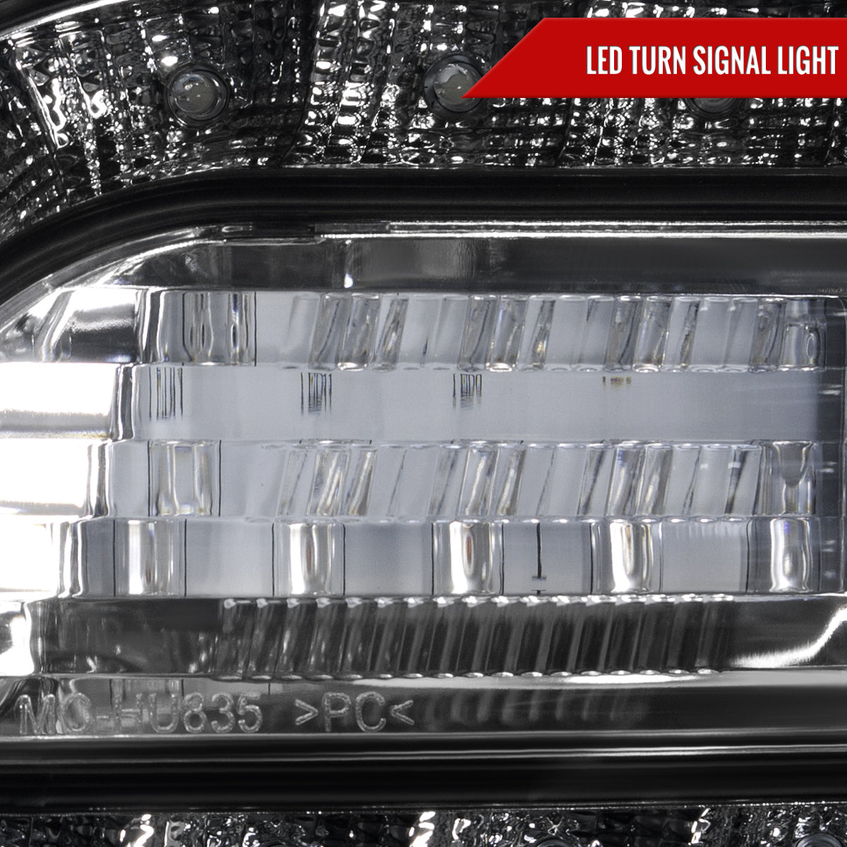 2005-2010 Chrysler 300 Base/LX/Touring Projector Headlights w/ LED Light Strip & LED Turn Signal Lights (Matte Black Housing/Clear Lens)