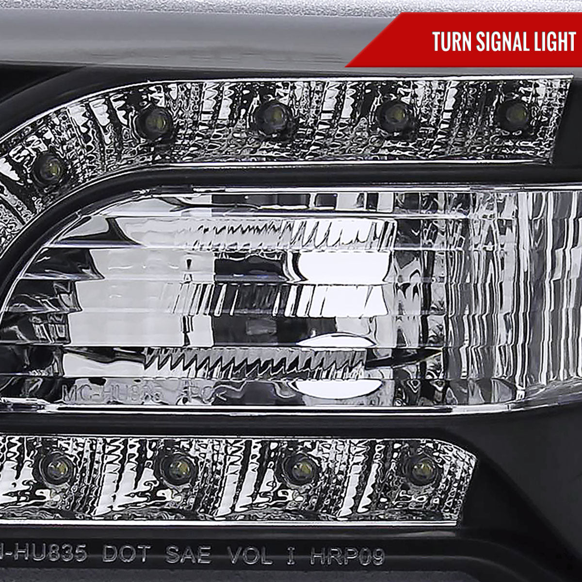 2005-2010 Chrysler 300 Projector Headlights w/ LED Light Strip (Matte Black Housing/Clear Lens)