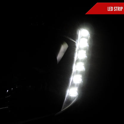 2003-2005 Nissan 350Z Projector Headlights (Matte Black Housing/Clear Lens)