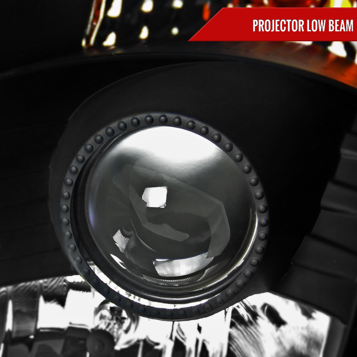 2003-2005 Nissan 350Z Projector Headlights (Matte Black Housing/Clear Lens)