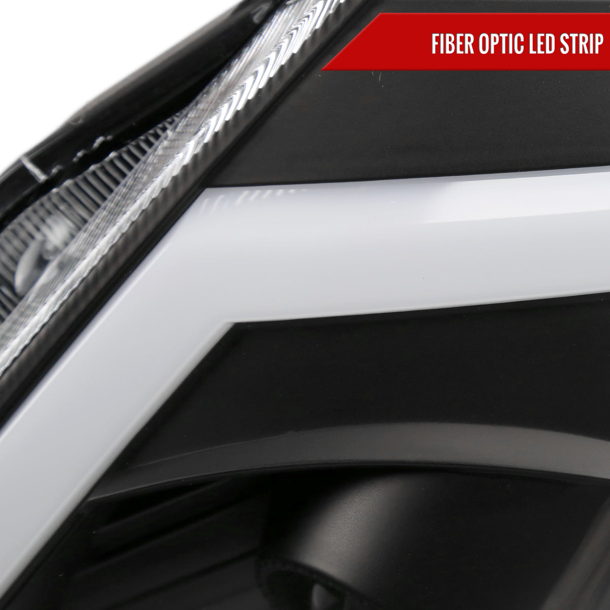 2003-2005 Nissan 350Z Switchback Sequential Turn Signal Animated LED Bar Projector Headlights (Matte Black Housing/Clear Lens)