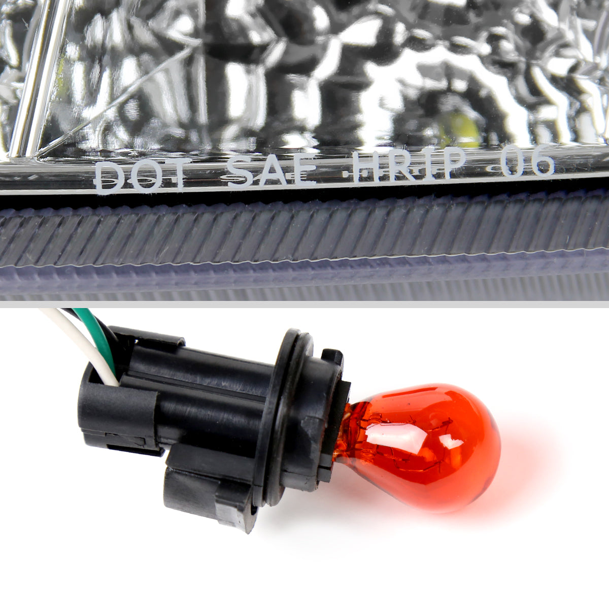 2006-2009 Nissan 350Z SMD LED Light Strip Projector Headlights (Chrome Housing/Clear Lens)