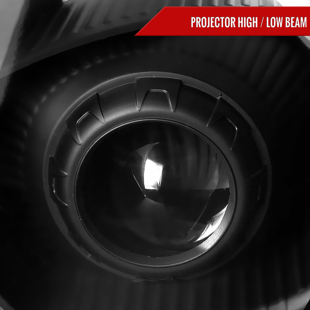2006-2009 Nissan 350Z SMD LED Light Strip Projector Headlights (Matte Black Housing/Clear Lens)