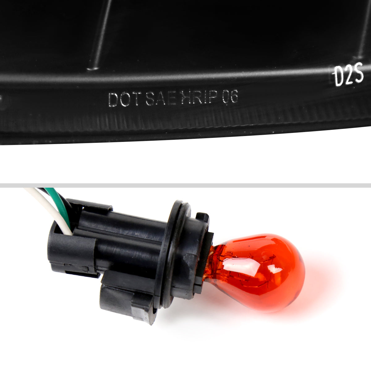 2006-2009 Nissan 350Z SMD LED Light Strip Projector Headlights (Matte Black Housing/Clear Lens)