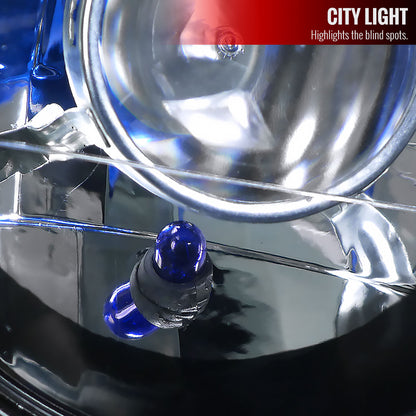 Universal 7" Round H4 Projector Headlights (Matte Black Housing/Clear Lens)