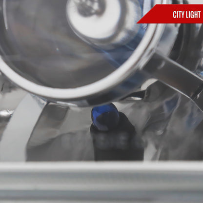 Universal 7"x6" H4 Projector Headlights (Chrome Housing/Clear Lens)