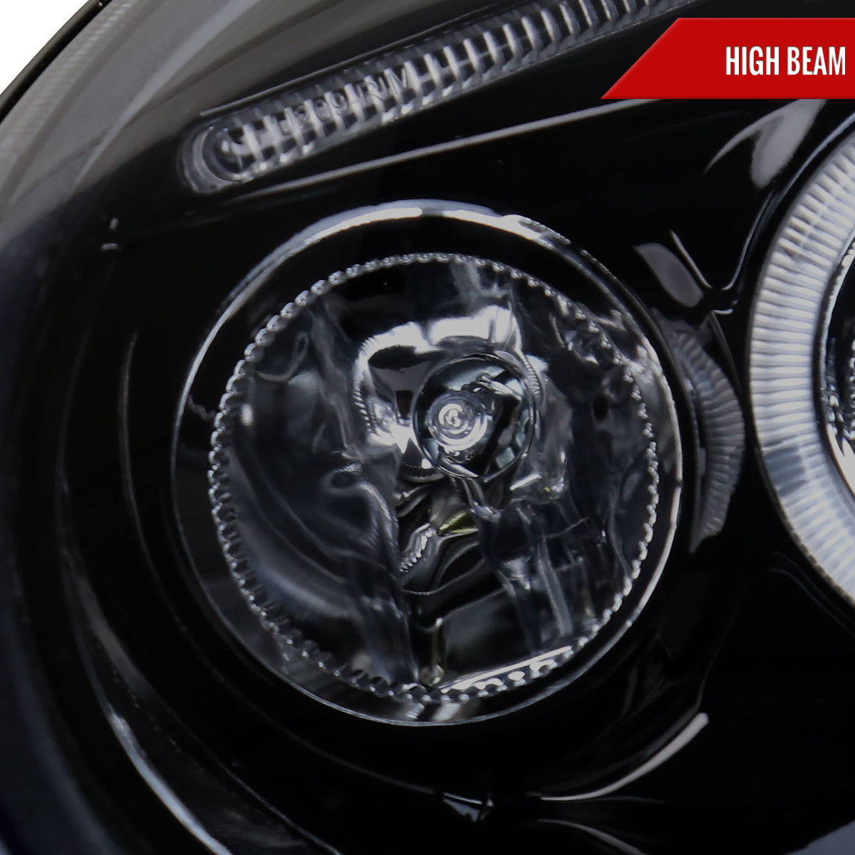 1998-2005 Volkswagen Beetle Halo Projector Headlights (Glossy Black Housing/Smoked Lens)