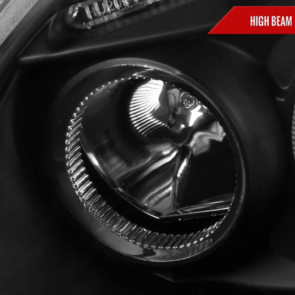 1998-2005 Volkswagen Beetle Halo Projector Headlights (Matte Black Housing/Clear Lens)