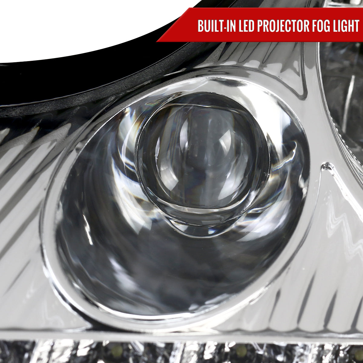 1997-2004 Porsche Boxster 986/911 996 LED Light Strip Projector Headlights w/ LED Turn Signal Lights (Chrome Housing/Clear Lens)