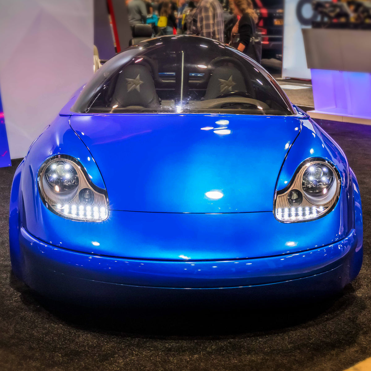 1997-2004 Porsche Boxster 986/911 996 LED Light Strip Projector Headlights w/ LED Turn Signal Lights (Matte Black Housing/Clear Lens)