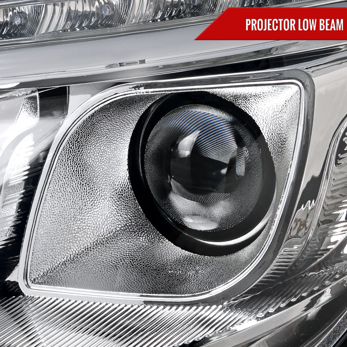 1998-2006 Mercedes Benz W220 S Class LED Bar Projector Headlights w/ LED Turn Signal Lights (Chrome Housing/Clear Lens)