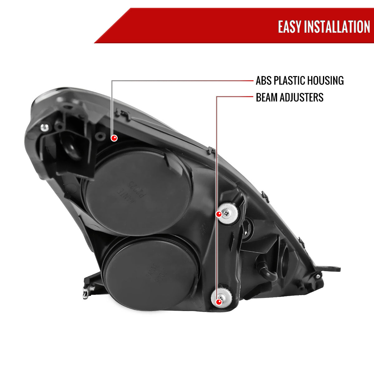 2000-2005 Toyota Celica Projector Headlights (Chrome Housing/Clear Lens)