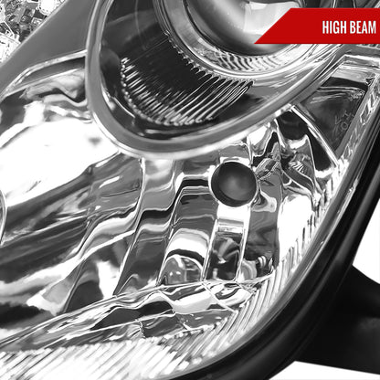 2000-2005 Toyota Celica Projector Headlights w/ SMD LED Light Strip (Chrome Housing/Clear Lens)