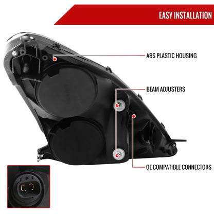 2000-2005 Toyota Celica Projector Headlights w/ SMD LED Light Strip (Chrome Housing/Clear Lens)