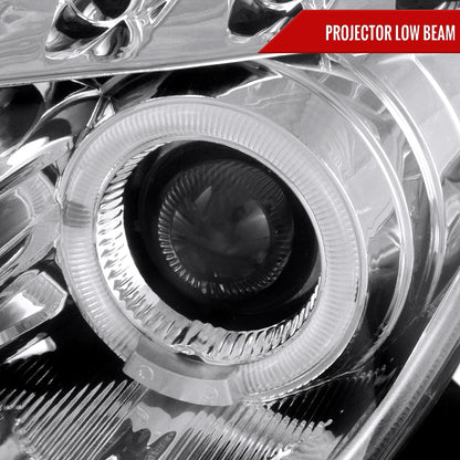 2000-2005 Toyota Celica Dual Halo Projector Headlights (Chrome Housing/Clear Lens)