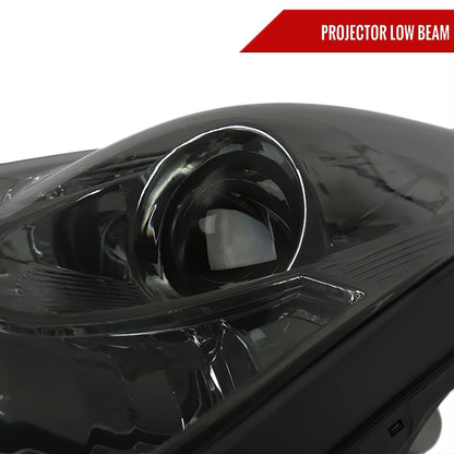 2000-2005 Toyota Celica Projector Headlights w/ SMD LED Light Strip (Chrome Housing/Smoked Lens)