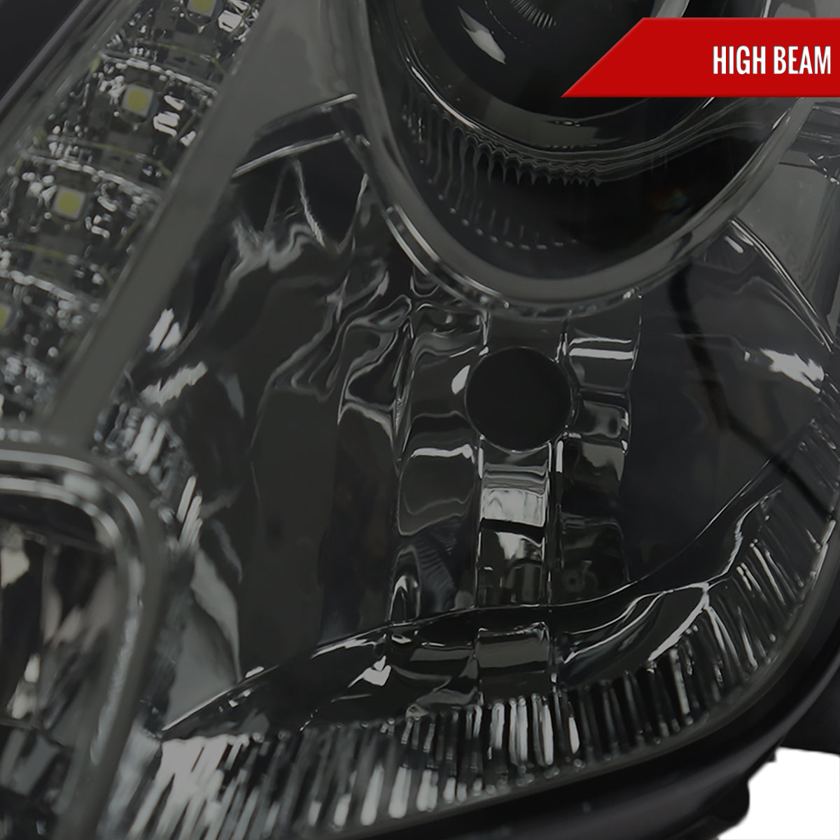 2000-2005 Toyota Celica Projector Headlights w/ SMD LED Light Strip (Chrome Housing/Smoked Lens)