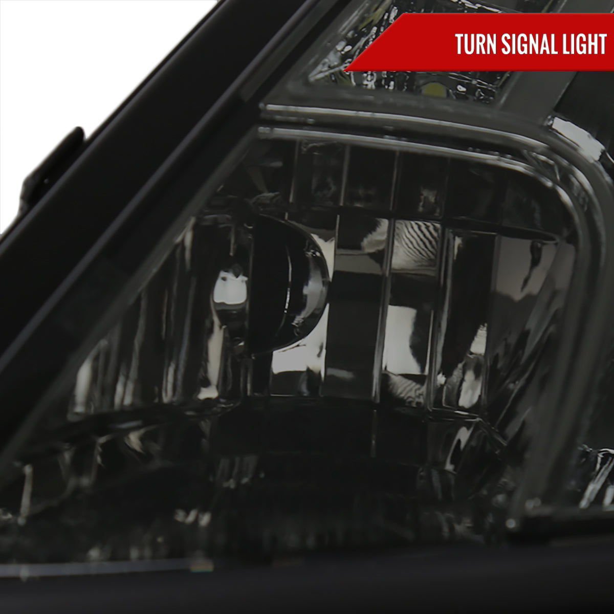 2000-2005 Toyota Celica Projector Headlights w/ SMD LED Light Strip (Chrome Housing/Smoked Lens)