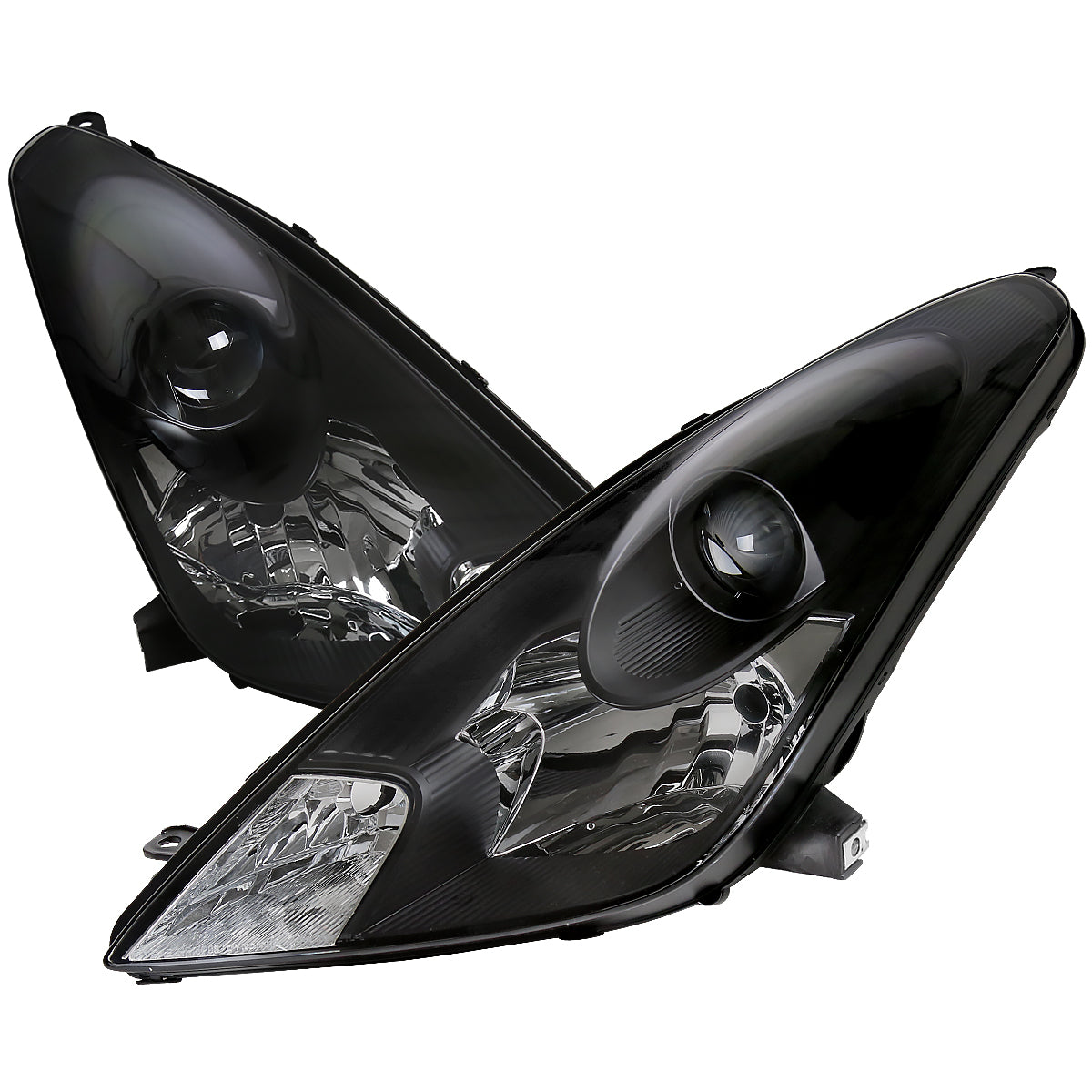 2000-2005 Toyota Celica Projector Headlights (Matte Black Housing/Clear Lens)