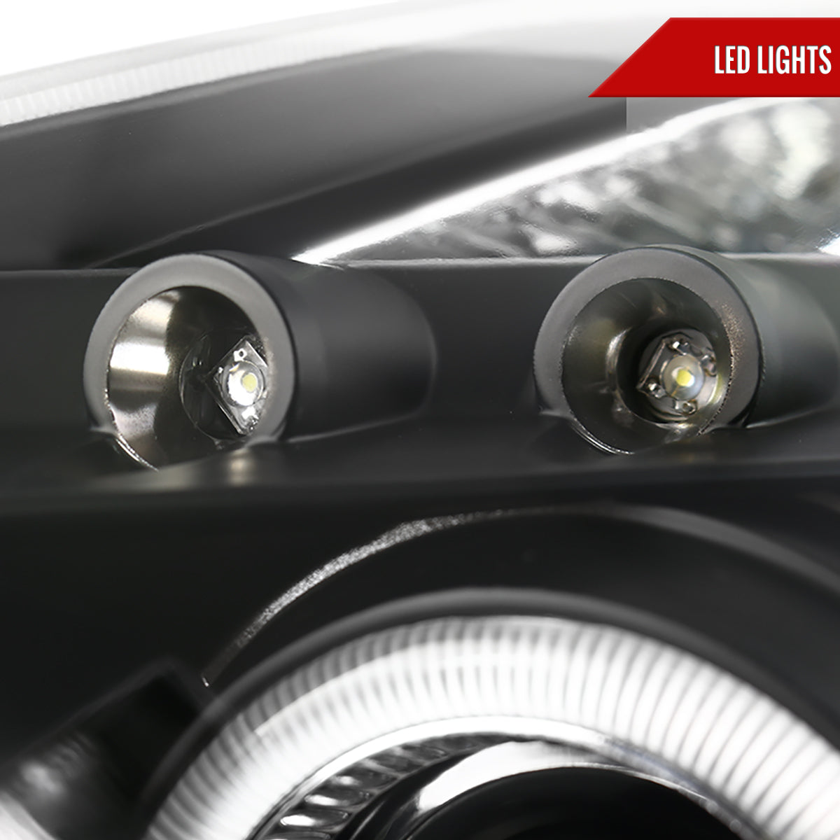 2000-2005 Toyota Celica Dual Halo Projector Headlights (Matte Black Housing/Clear Lens)
