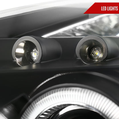 2000-2005 Toyota Celica Dual Halo Projector Headlights (Matte Black Housing/Clear Lens)