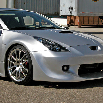 2000-2005 Toyota Celica Dual Halo Projector Headlights (Matte Black Housing/Clear Lens)