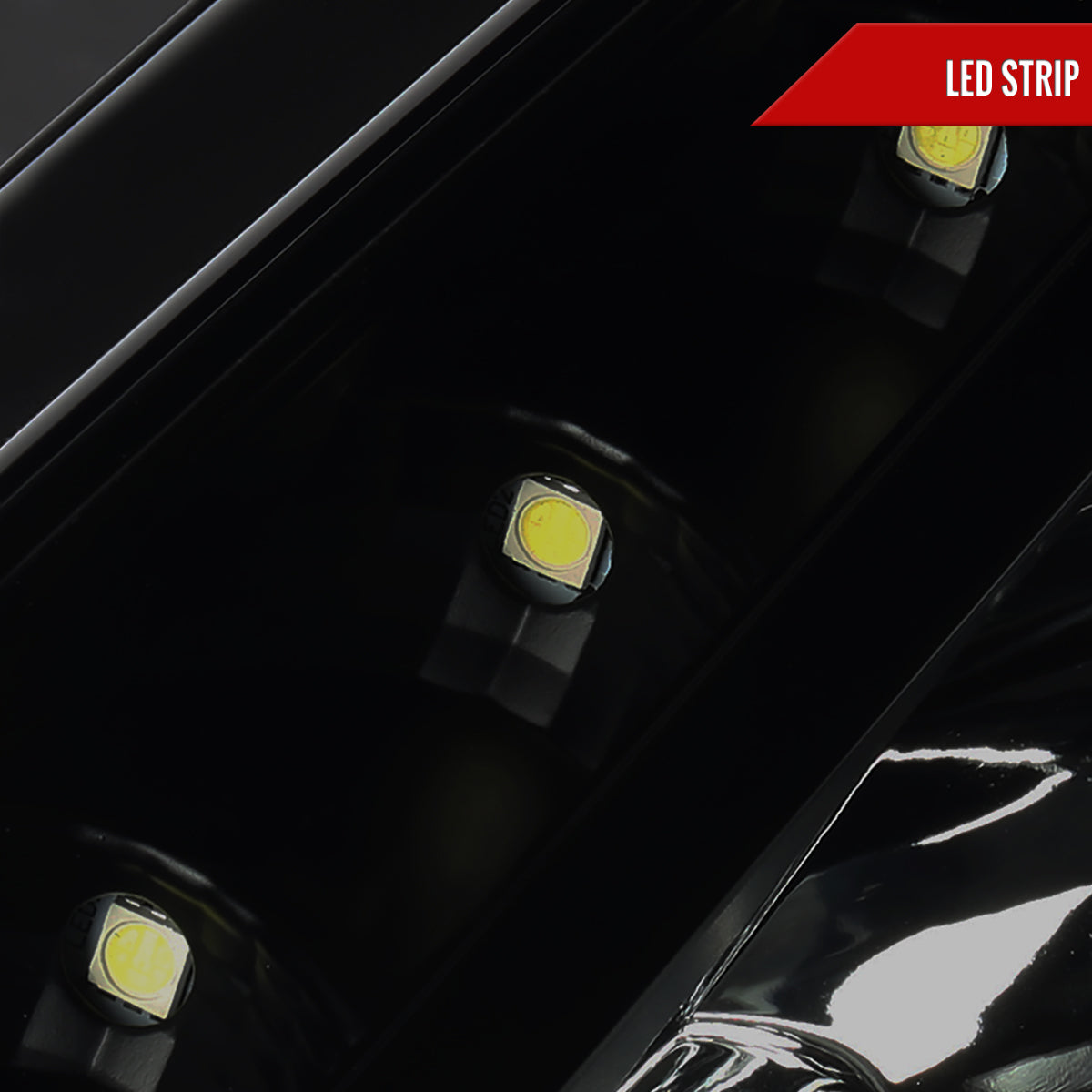 2000-2005 Toyota Celica Projector Headlights w/ SMD LED Light Strip (Black Housing/Smoked Lens)