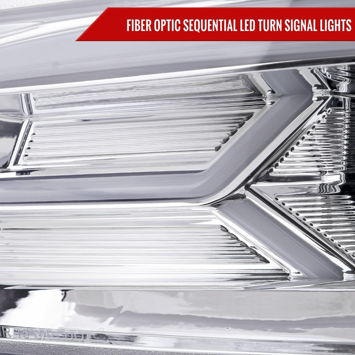 2015-2023 Dodge Charger LED Strip Projector Headlights w/ LED Sequential Turn Signal (Chrome Housing/Clear Lens)