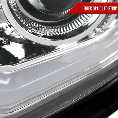 2010-2013 Chevrolet Camaro LED Bar Projector Headlights (Chrome Housing/Clear Lens)