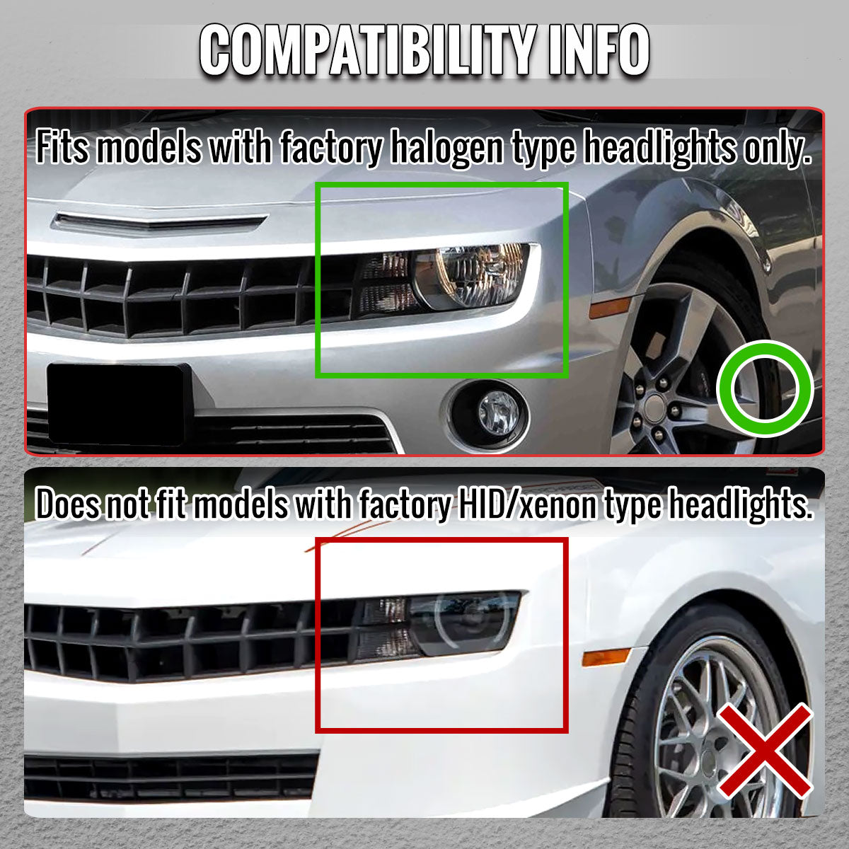 2010-2013 Chevrolet Camaro Projector Headlights w/ Switchback LED DRL (Matte Black Housing / Clear Lens)