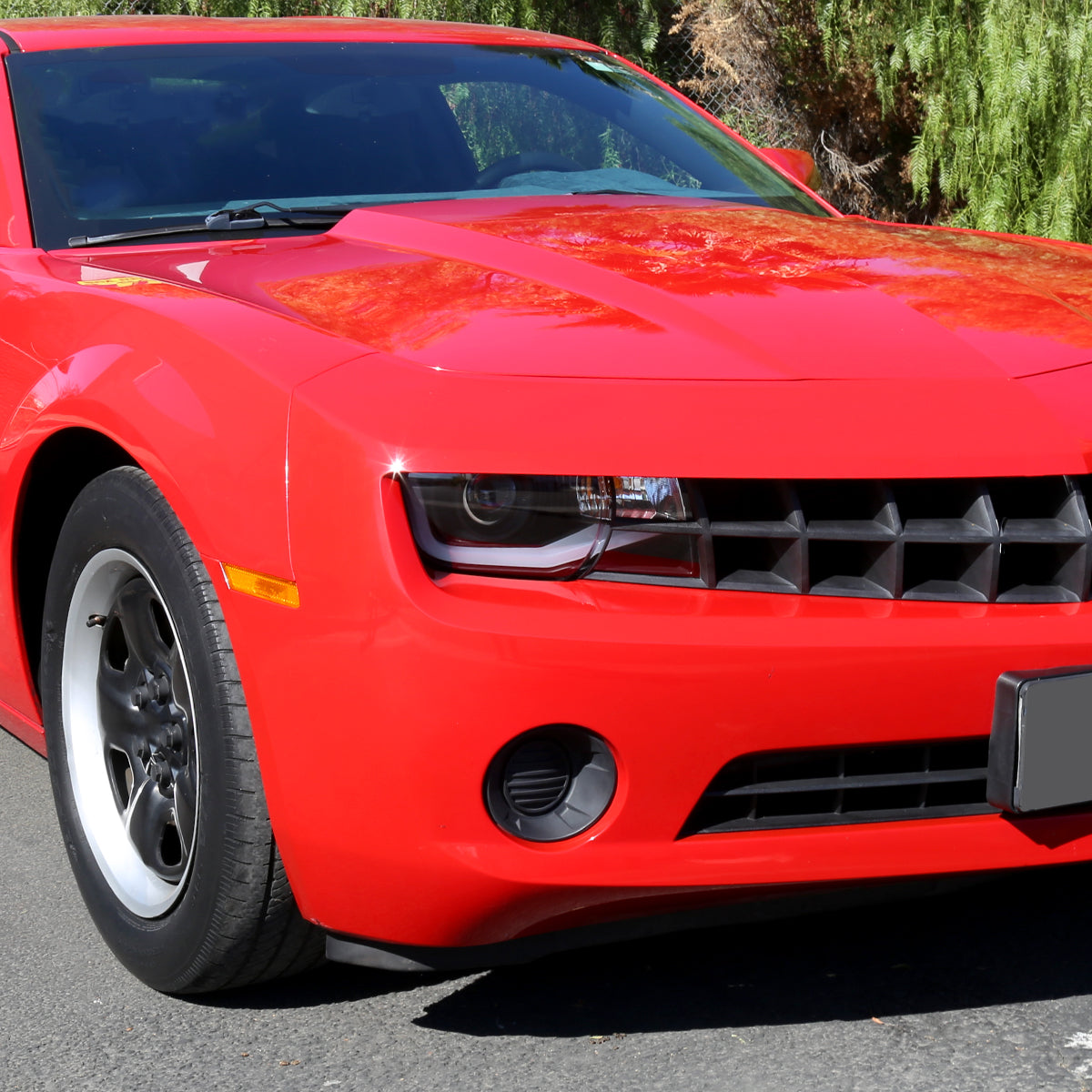 2010-2013 Chevrolet Camaro LED Bar Projector Headlights (Matte Black Housing/Clear Lens)