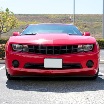 2010-2013 Chevrolet Camaro LED Bar Projector Headlights (Matte Black Housing/Clear Lens)