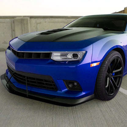 2014-2015 Chevrolet Camaro LED Strip Projector Headlights w/ Sequential Turn Signal Lights (Chrome Housing/Clear Lens)