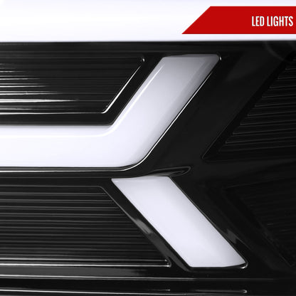 2014-2015 Chevrolet Camaro LED Strip Projector Headlights w/ Sequential Turn Signal Lights (Glossy Black Housing/Clear Lens)