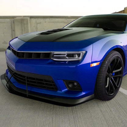 2014-2015 Chevrolet Camaro LED Strip Projector Headlights w/ Sequential Turn Signal Lights (Glossy Black Housing/Clear Lens)